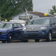 At Systems for Public Safety’s shop, some police vehicles.